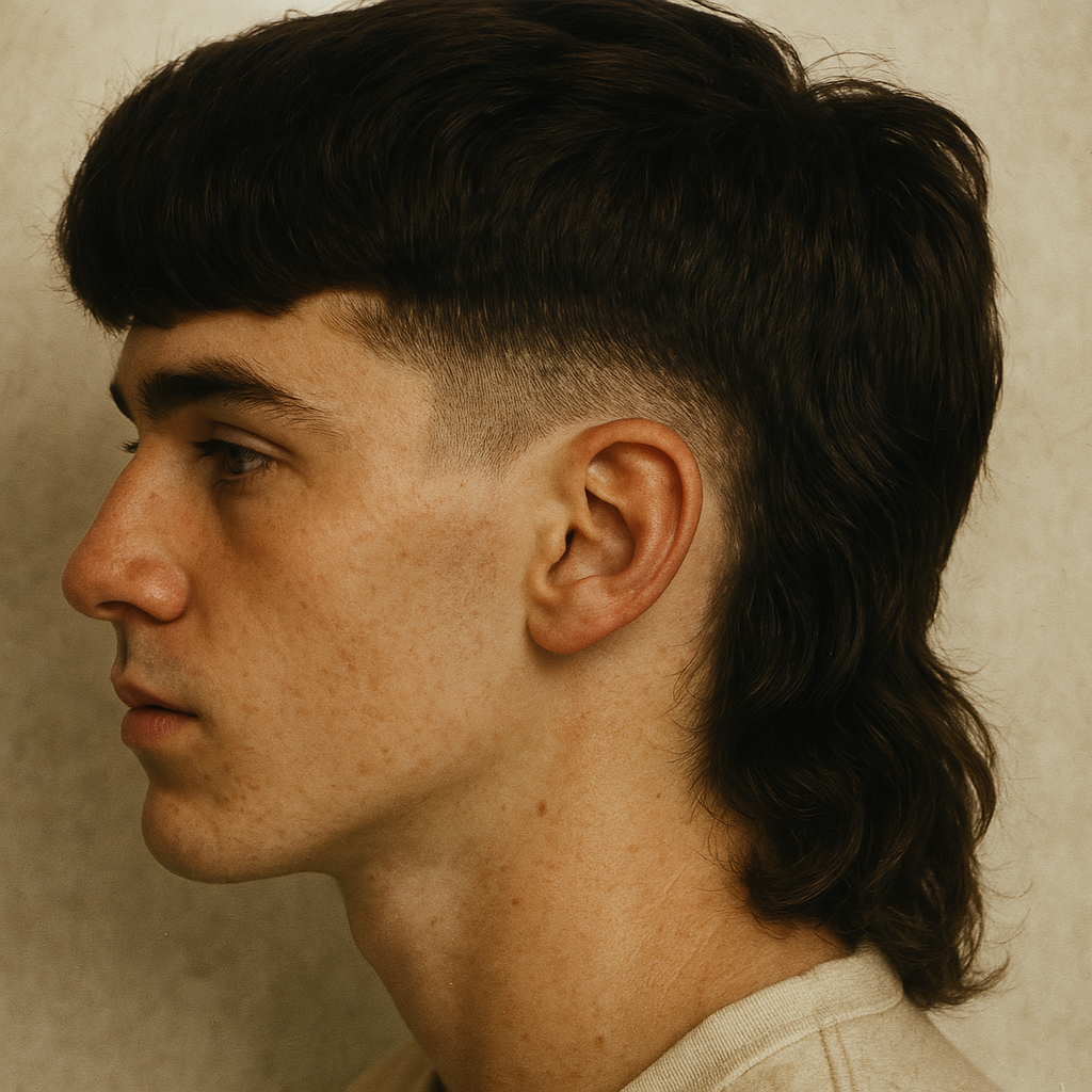 Vintage Mullet Fade: