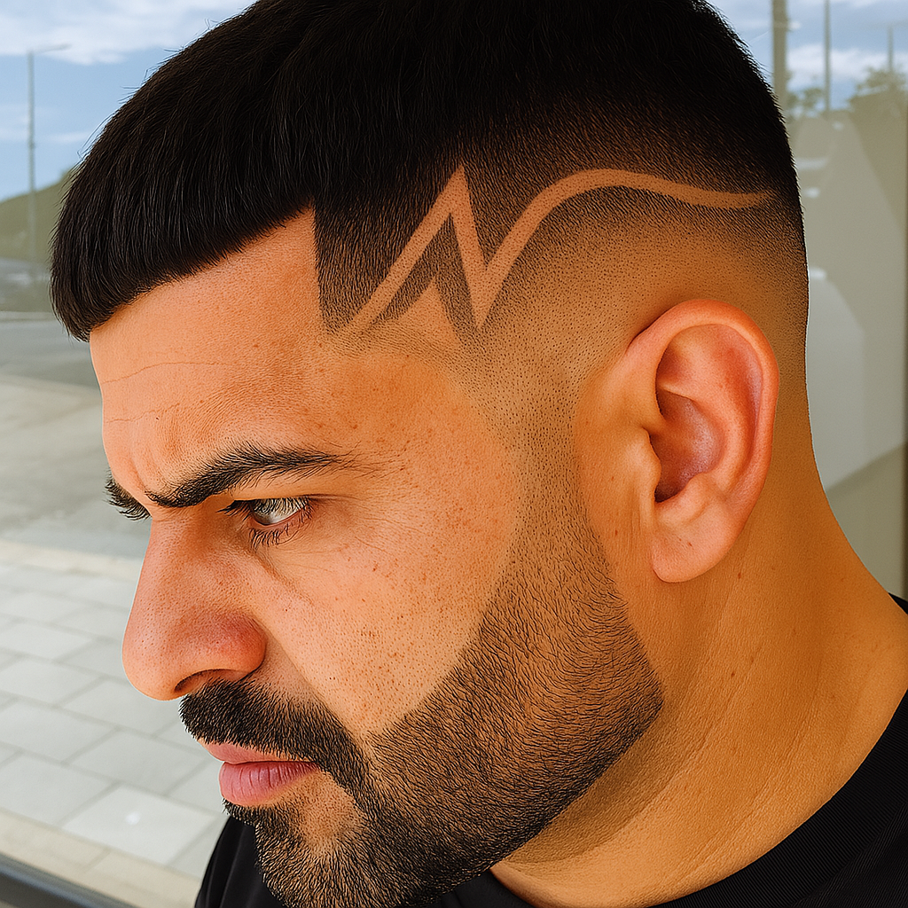 With a Skin Fade Design