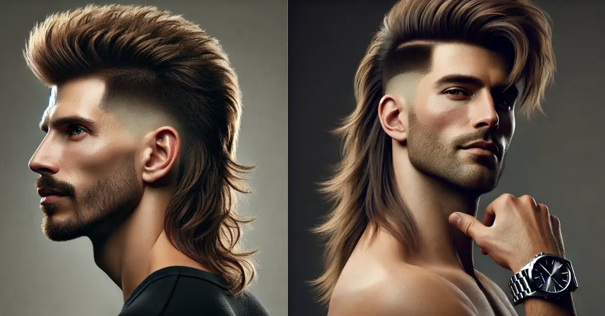 mullet fade haircut men