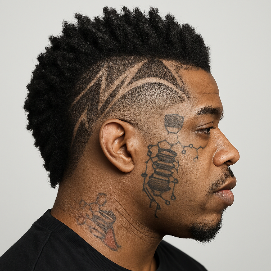 Designed Faux-Mohawk