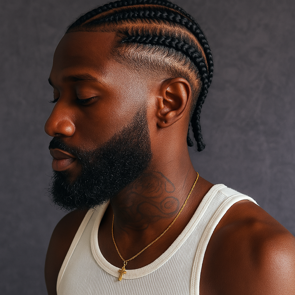 Black Men Hairstyle Cornrows