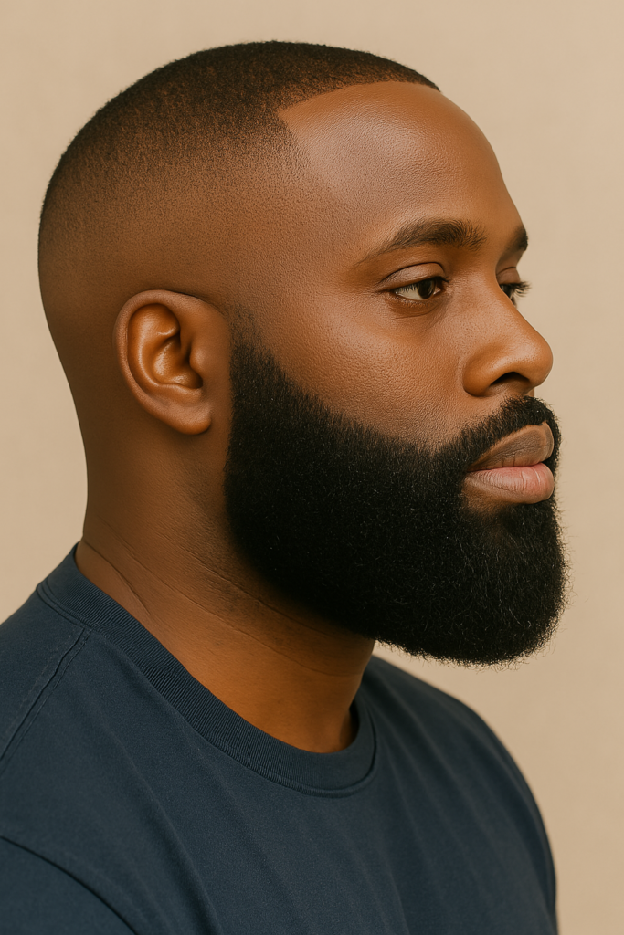 Bald Fade with a Beard